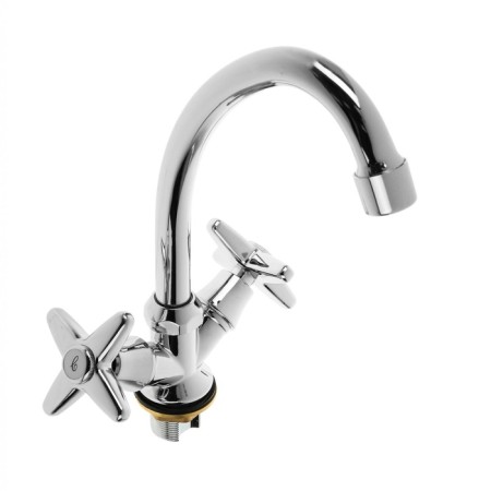 Accoona A4681 kitchen mixer, two -wound, with nut, silumin, chrome