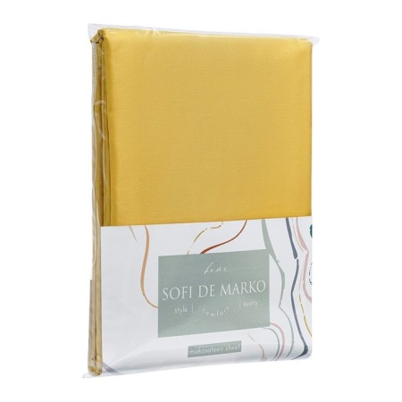Sheet, size 180x230 cm, mustard color-1