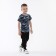 T-shirt for a boy, gray/camouflage color, height 134-140 cm