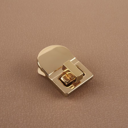 Bag's fastener, 2.3 × 3.5 cm, gold color-1