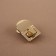 Bag's fastener, 2.3 × 3.5 cm, gold color