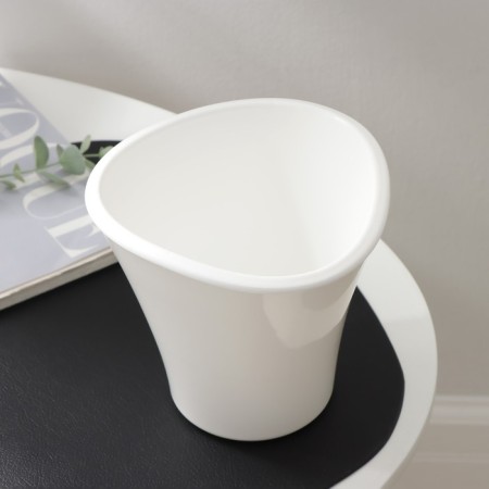 Kashpo for flowers with an insert “lagoon”, 1.5 l, d = 16 cm, h = 15 cm, white color-2