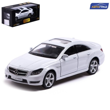 Metal Mercedes-Benz CLS63 AMG, 1:32, inertia, white color