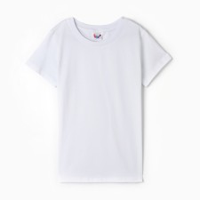 Children's T -shirt, height 158 ​​cm, white color