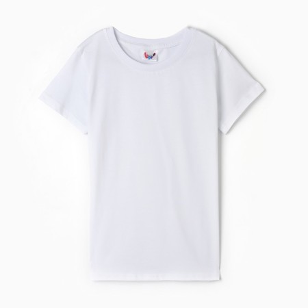Children's T -shirt, height 158 ​​cm, white color