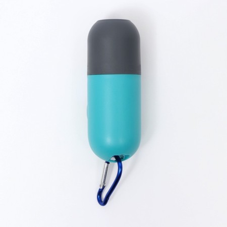 A container with a flashlight, cleaning packages for dogs (roll 15 pcs), blue-3
