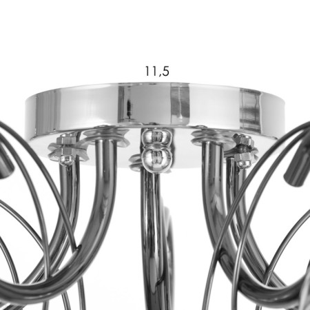 Cellular Bell 5x40W e27 chrome, black chrome 57x57x22 cm-7