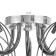Cellular Bell 5x40W e27 chrome, black chrome 57x57x22 cm