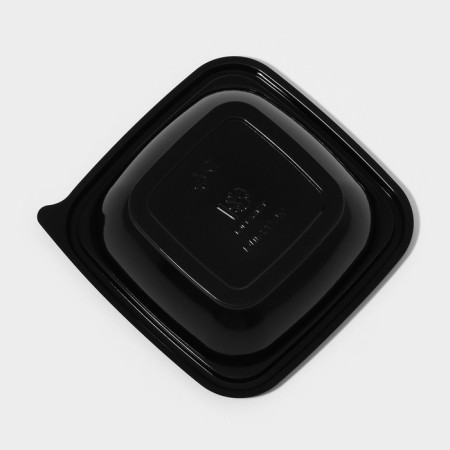 Disposable plastic container, UPK-1212, 250 ml, 12.6 × 12.6 × 3.8 cm, black, 50 pcs/un-3