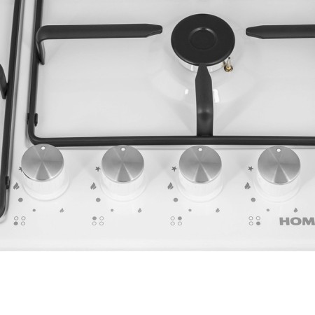 Hob Homsair Hge643gwh, gas, 4 burners, white-7