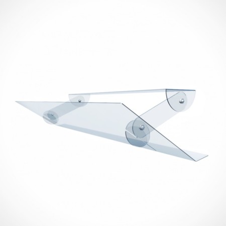 Screen for wall air conditioner 700 × 335, plastic 2 mm, in a protective film