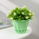 Pot for flowers with the Podon "Noble", 1 l, d = 14 cm, green color