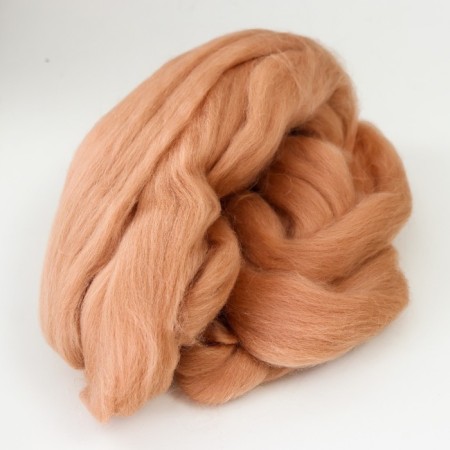 Fasting wool 100% half -toned wool 50 g (005, beige)-1