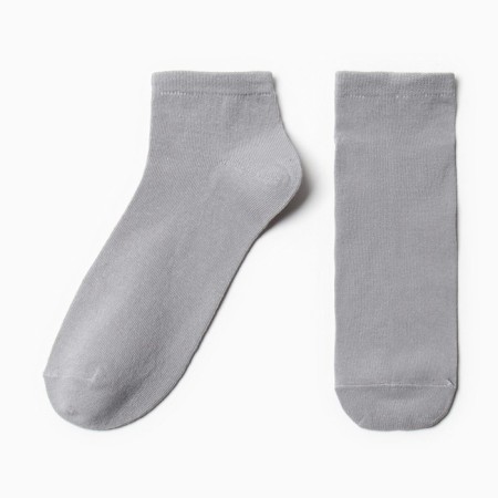 Male socks shortened, gray color, size 25-27 (38-42)