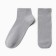 Male socks shortened, gray color, size 25-27 (38-42)