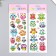 Sticker plastic holography "bunny" mix 29x11 cm