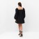 Women's dress MIST with voluminous sleeves, black, p.44-46