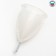 Menstrual bowl "tulip", size s, yellow color