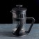 Teapot of a tender jacket - press "Zet", 600 ml, glass, black color