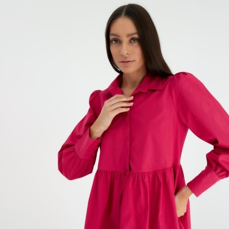 Dress summer female mist size 42, pink-6