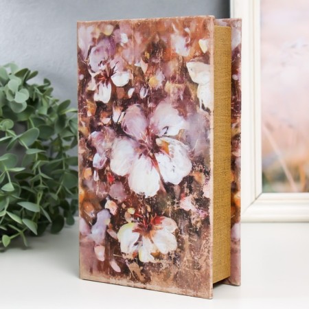Safe Brush to the leatherette "flower garden. Retro" 21x13x5 cm-1