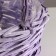 A set of baskets of 3 pcs, d34x14xh40 cm, lilac, willow