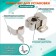 Double roller latch-stop Lockland, iron, nickel color