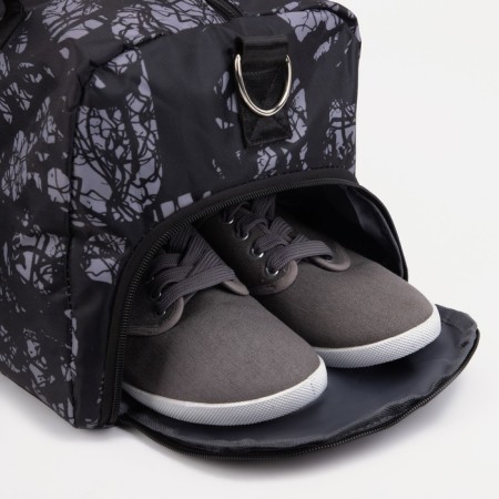Sports bag with lightning, external pocket, black color-2