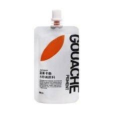Artistic gouache 60-70 ml, in Doy-pack with a lid, golden