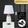 Demeter's desktop lamp E14 40W white 20x20x33 cm