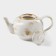Teapot Porcelain Hot Dilan Organic Gold, 650 ml, white color