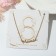 Pendant "mom", color gold, 49 cm