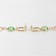 Earrings with the rhinestones "Bloom" oval with a circle, color in gold