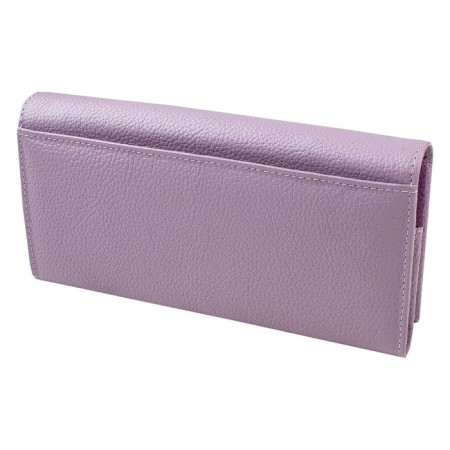 Wallet on the button, depth of maps (8)/coins/bill, lilac color 18x9x2.5cm-2