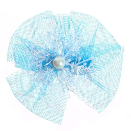 Carnival clamp "Snowflake", blue color