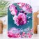 Bolshoi Board Board "beloved", flowers 27x18 cm