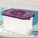Container for storage with a lid, 6.5 l, the color is purple
