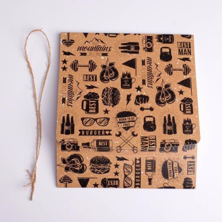 Gift folding box, packaging, "male", 20 x 18 x 5 cm-4