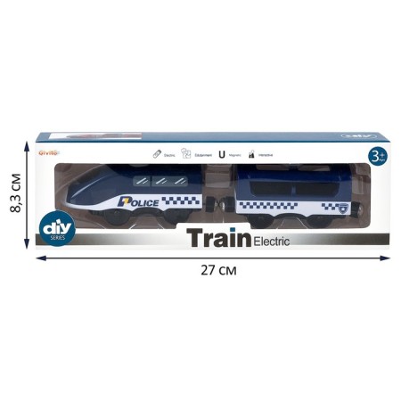 Train toy "Police Party", 2 items, on batteries-8
