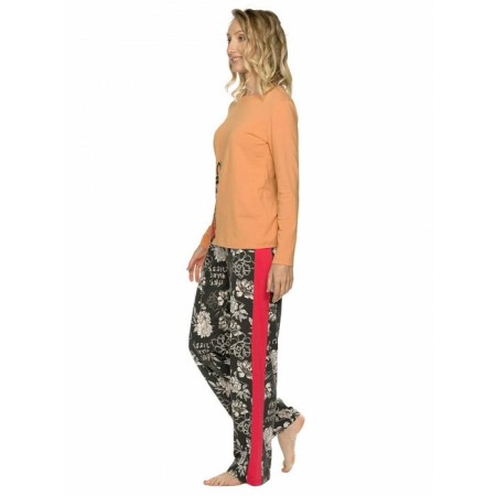 A set of longshops and female trousers, size s, color ocher-1