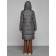 Coat insulated winter female, size 46, dark gray color