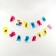 Paper garland on the tape "Happy Birthday",