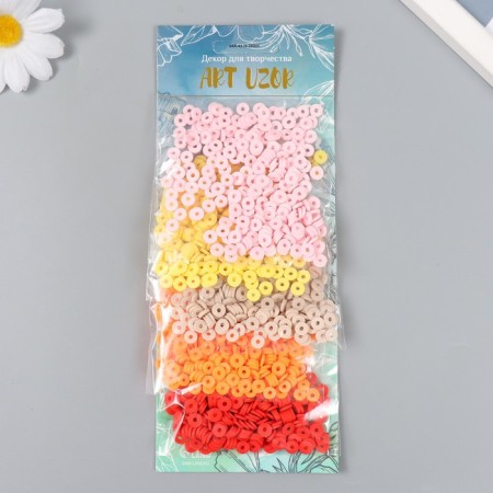Beads for the creativity of PVC "Coral RIF" 5 colors x 10 g 0.6 cm