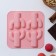 Cactus jewelry form, silicone, 14 × 14 × 1.4 cm, 4 cells, color mix