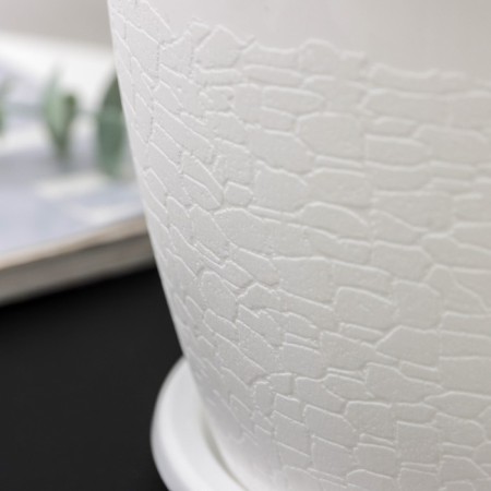 Pot with the Podon "Rosalia" 3.2 l, the color is white-3