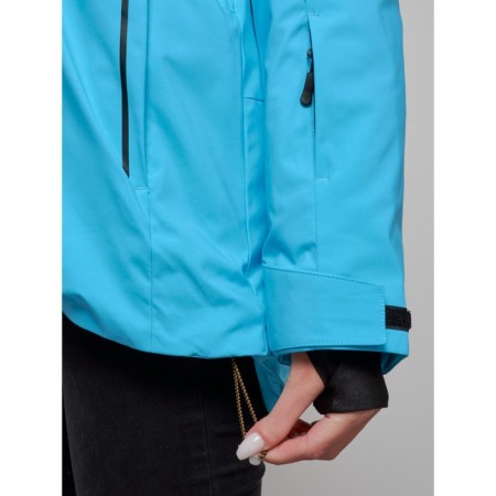 Ski jacket female, size 44, blue color-5