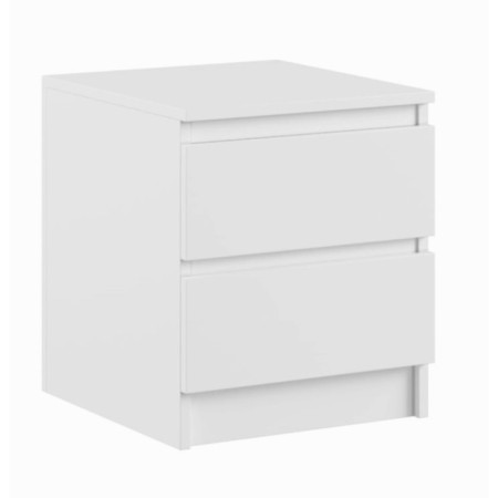 Bedside table 2 maders, 400x420x554, white