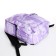 Youth backpack from textiles on lightning, 3 pockets, lilac color