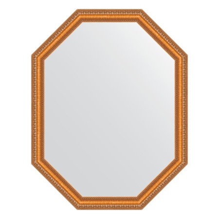 Mirror in the baguette frame, gold beads on bronze 60 mm, 61x81 cm