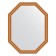 Mirror in the baguette frame, gold beads on bronze 60 mm, 61x81 cm